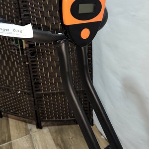 Bicicleta Fija Plegable con Computadora - Naranja y Negro - imagen 5