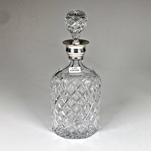 Botellón de Cristal Tallado Vals Lambert con Virola y Tapón de Plata 800 - imagen 2