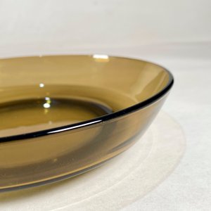 Seis Platos Hondos de Vidrio Francés Ambar - Diámetro 19 cm - imagen 2