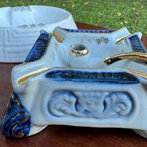 lote de 6 piezas varias adornos en ceramica y loza esmaltada - imagen 4