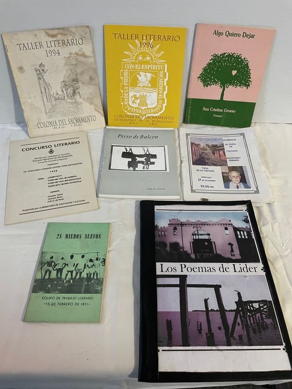Lote de Publicaciones Literarias de Colonia: Talleres Literarios, Poemas y Concursos