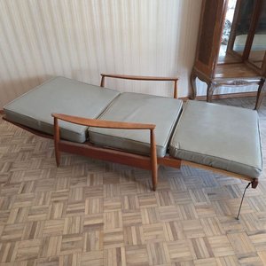 Sillón Cama Danés Estilo Mid-Century Moderno Años 60 - imagen 7