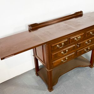 Aparador Inglés de Caoba con Puerta y Cajón - imagen 3