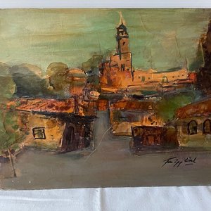 Obra de Arte: Pintura sobre Cartón de Gustavo Fripp con Exposición - imagen 2