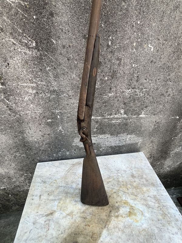 Escopeta antigua con doble caño - No funciona - imagen 2