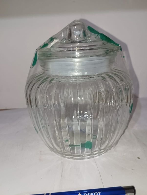 Vaso de vidrio con detalles - imagen 1