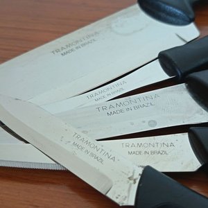 Juego de 5 Cuchillos de Cocina Tramontina con Soporte de Madera - imagen 5