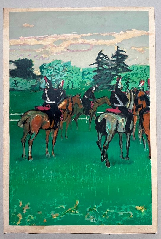 Loteria de Cacería - Litografía de Mauricie Brianchon