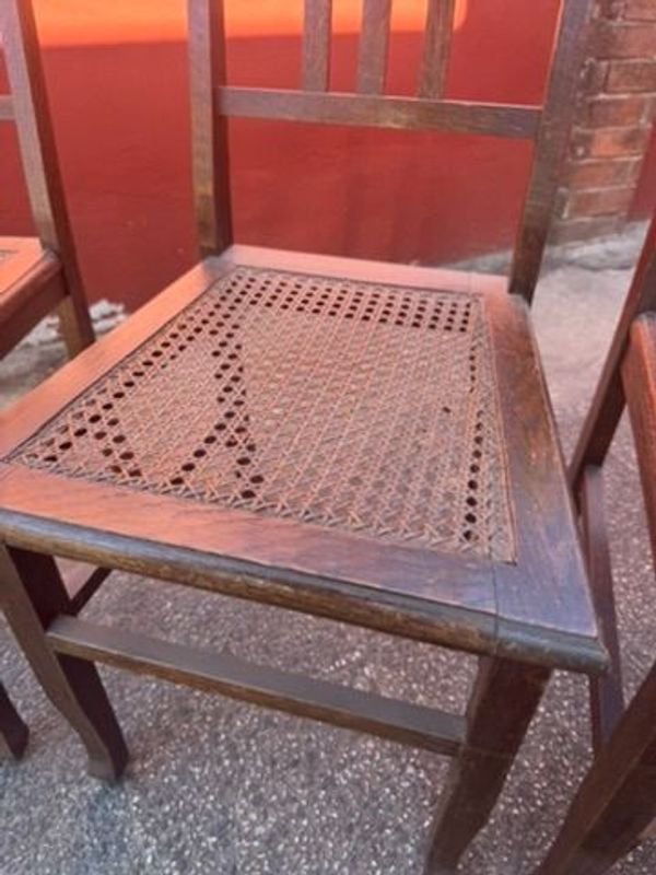 Sillas de Madera con Almohadones y Esterillado - imagen 4