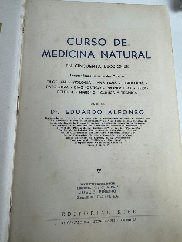 Curso de medicina natural en 50 lecciones - Libro raro y valioso - imagen 5