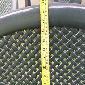 Seis Sillas de Jardín de PVC Oscuro con Apoyabrazos - imagen 7