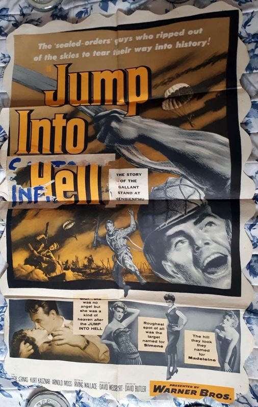 Poster Original "Salto al Infierno" (Jump Into Hell) - Jack Sernas - 1955