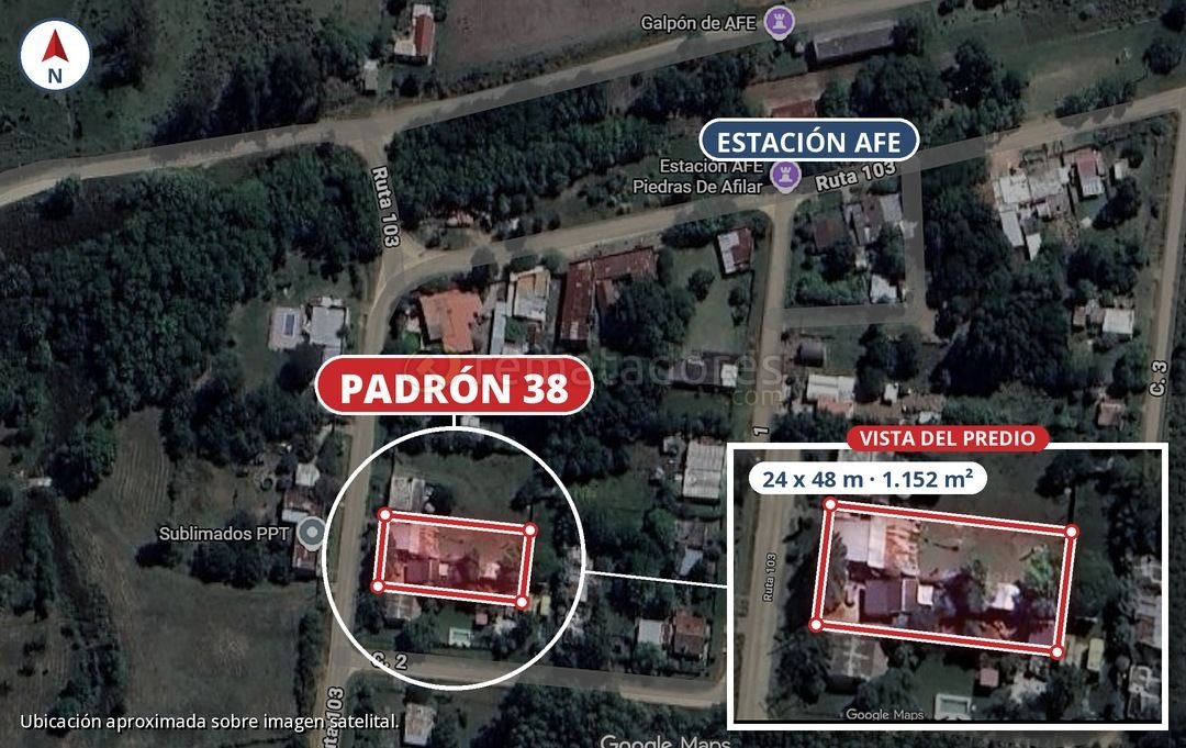 Padron 38: Lote de Terreno con Edificación en Estación Afilar, Canelones