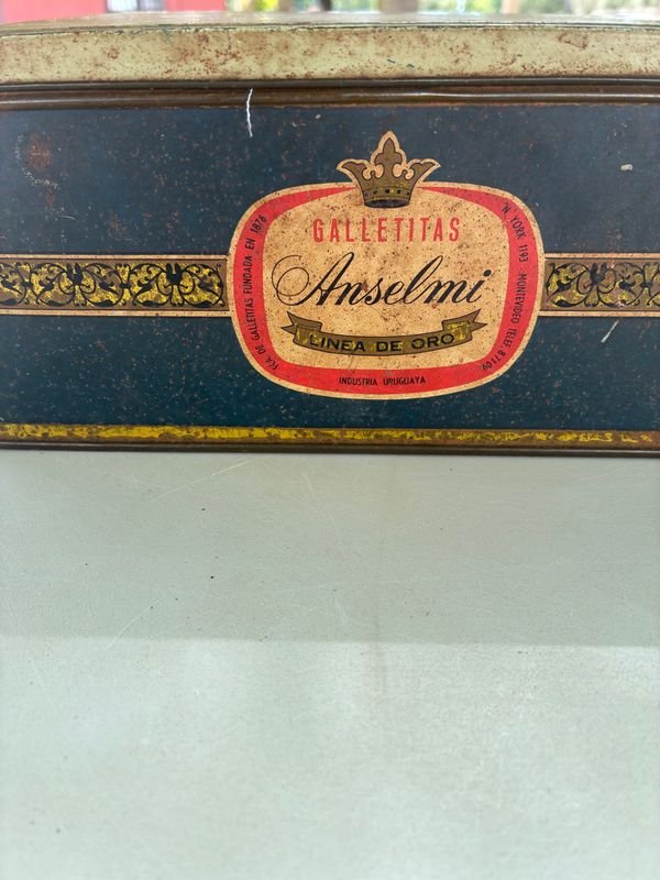 Antigua Caja De Galletas Anselmi - Colección de Arte y Antigüedades - imagen 2