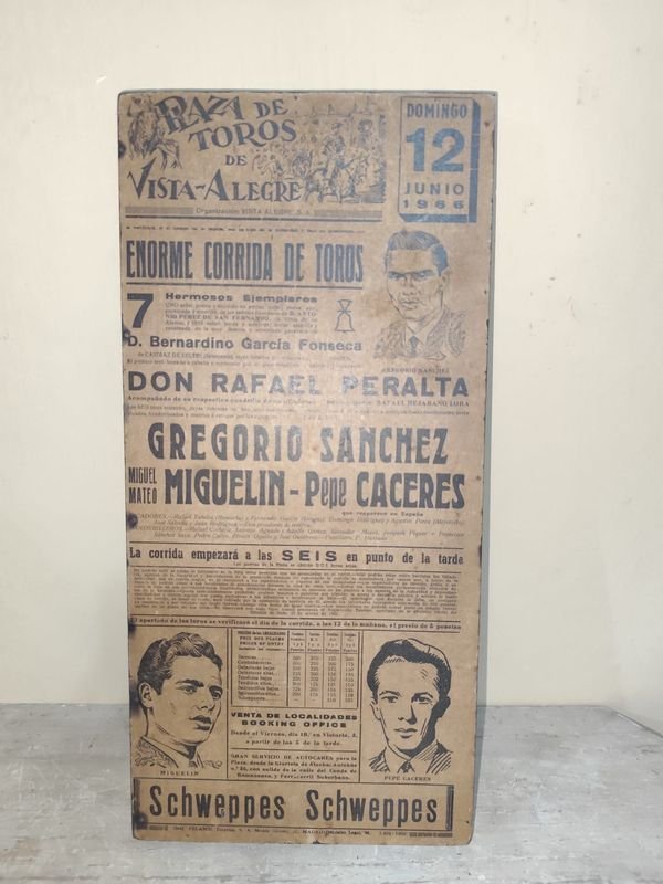 Cuadro antiguo de corridas de toro - imagen 2