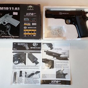 Réplica Pistola Airsoft Colt M1911 A1 100 Aniversario (2011) en Caja Original - imagen 2
