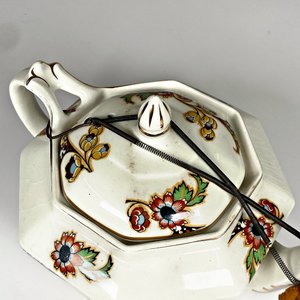 Tetera de Loza Inglesa con Decoración Floral y Tapa - imagen 4