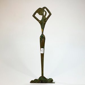 Escultura Art Decó Afrodita Dama con Dorso Desnudo - 38 cm - imagen 1