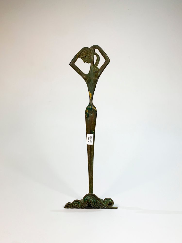 Escultura Art Decó Afrodita Dama con Dorso Desnudo - 38 cm