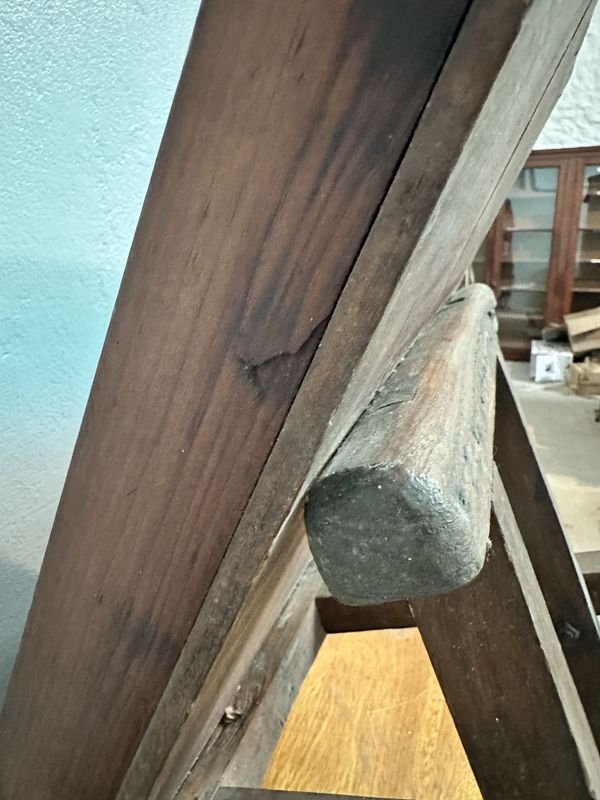 Mesa Auxiliar De Madera - Tabla de madera antigua con diseño clásico - imagen 6