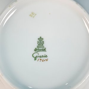 Guisera de Porcelana Bavaria "Grazie" con Tapa, Decoración Hojas - imagen 4
