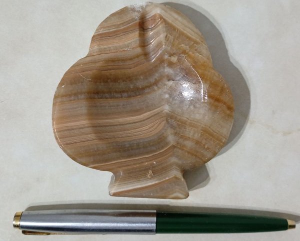 Cenicero de Ónix Diseño Palo de Pica con Vetas Naturales - imagen 1