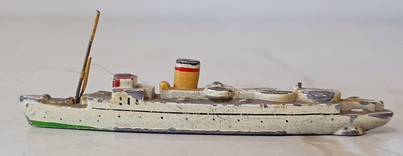 Barco a escala de Plomo Art Decó pintado al esmalte, un artículo de colección - imagen 4