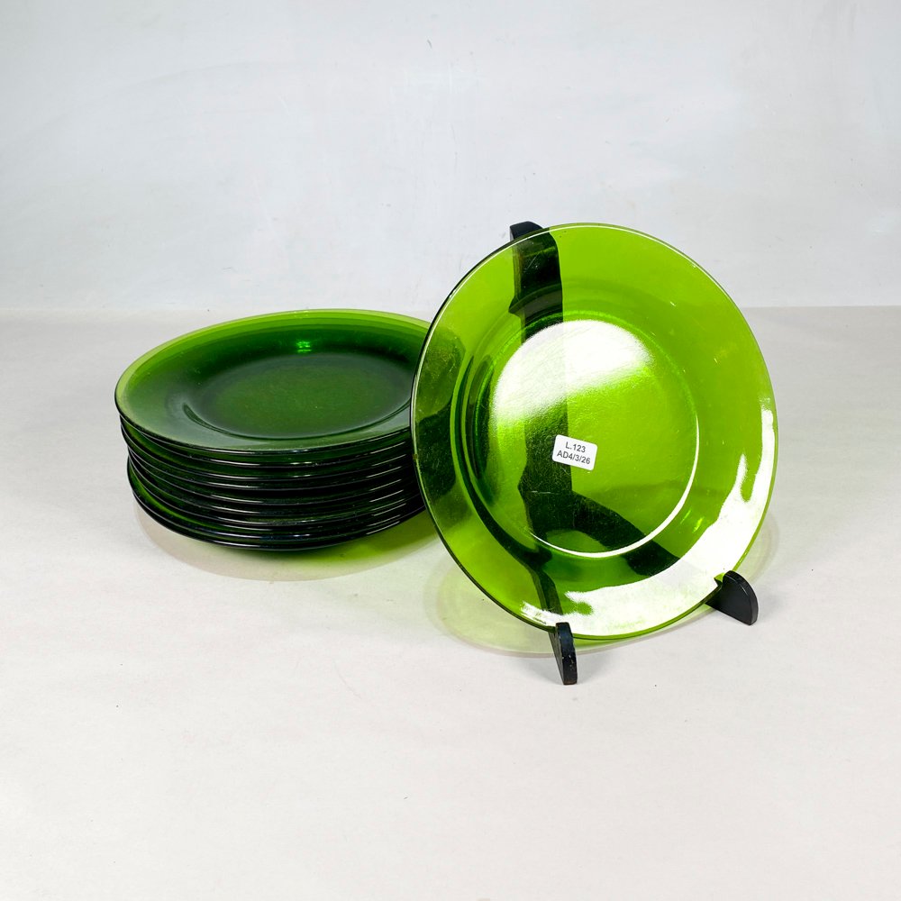 Lote anterior: Platos verdes de vidrio de 23 cm de diámetro