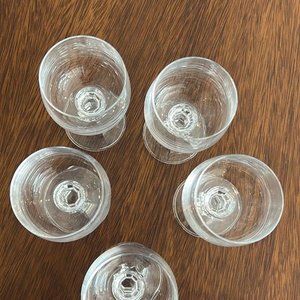 Juego de 5 Copas de Cristal Estilo Clásico - imagen 2