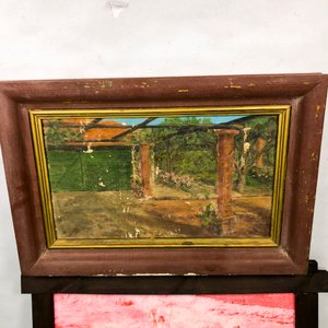 Dos Cuadros al Óleo con Marcos de Madera - imagen 3