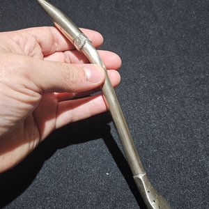 Bombilla Curva de Plata con Detalles Labrados - imagen 4