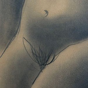 Dibujo "Desnudo" de Vicente Martín, Carbonilla sobre Papel, 65x50 cm - imagen 5
