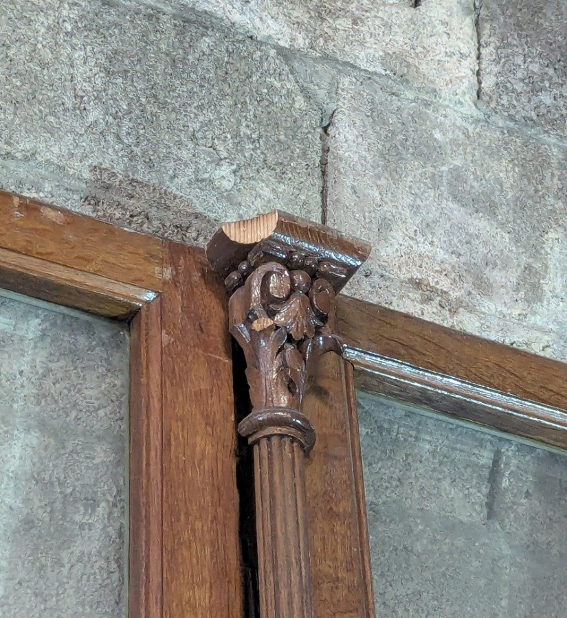 Puerta de madera antigua con seis paneles - imagen 18