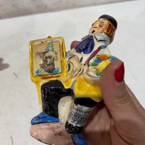 Pareja de Figuras Antiguas: Pintor y Caballero - imagen 3