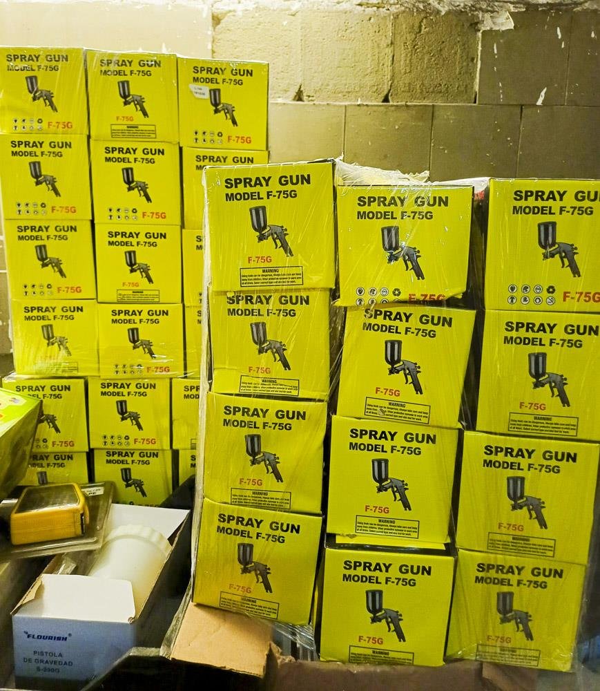 36 Pistolas de Pintar Modelo F-75G Nuevas en Caja
