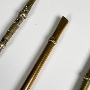 Tres bombillas de plata criolla (con averías) - imagen 4