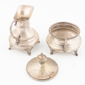 Juego de Té de Plata Labrada con Monograma (4 Piezas) - imagen 3