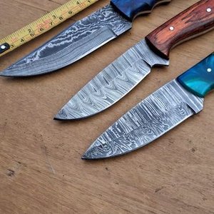 Verijeros Artesanales Acero Damasco con Mangos de Madera y Resina - imagen 2