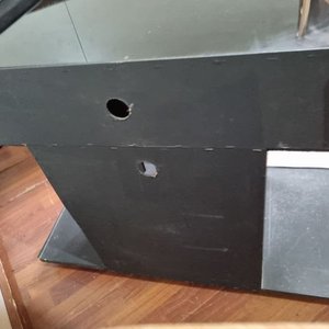 L 999 - 2 Piezas - Par de practicos modulos en madera, uno con puerta, el otro para TV, ideales para optimizar espacios (Medidas 90x38x71cm) - imagen 4