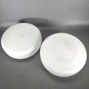 2 Apliques de Techo Redondos con Globo de Repuesto - imagen 1