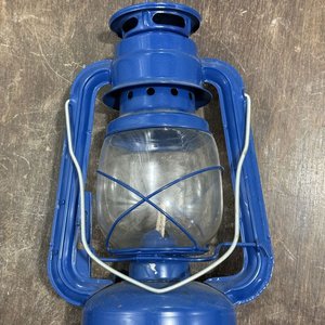 Farol a Queroseno Azul Vintage 28cm para Camping - imagen 2