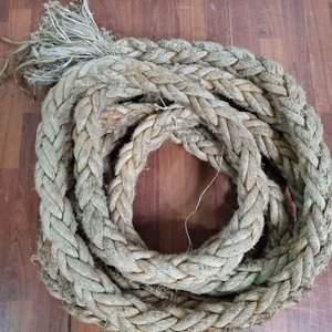 Importante Tramo de Cuerda de Sisal Trenzada de Gran Grosor - 10 Metros - imagen 2