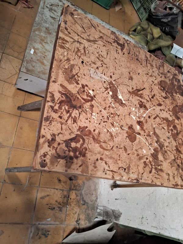 Lote de 2 Mesas de Trabajo Plegables de Madera