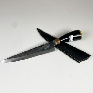 Lote siguiente: Cuchillo hoja de acero 21 cm, con vaina