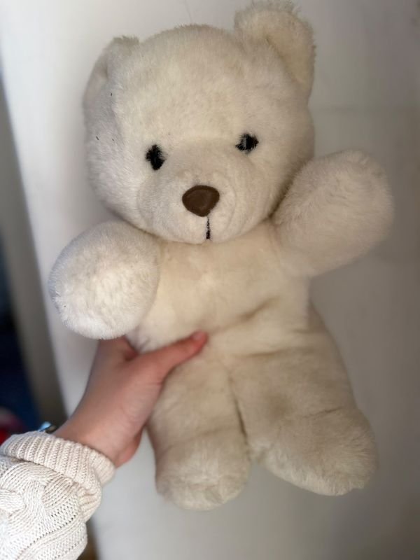 Oso de Peluche Blanco Suave