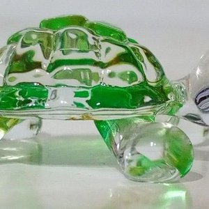 Figura Tortuga de Cristal Soplado a Mano - Decoración Coleccionable - imagen 3