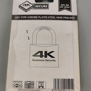 Candado de Seguridad 4K con 4 Llaves Planas - imagen 7
