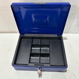 Caja de Seguridad Azul para Dinero con Llave - imagen 4