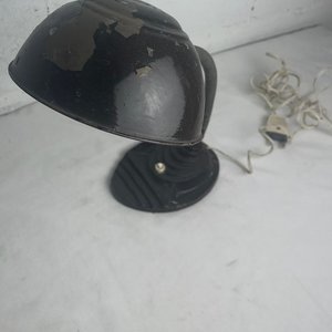Antigua Lámpara Flexible de Escritorio Metálica Negra - imagen 3