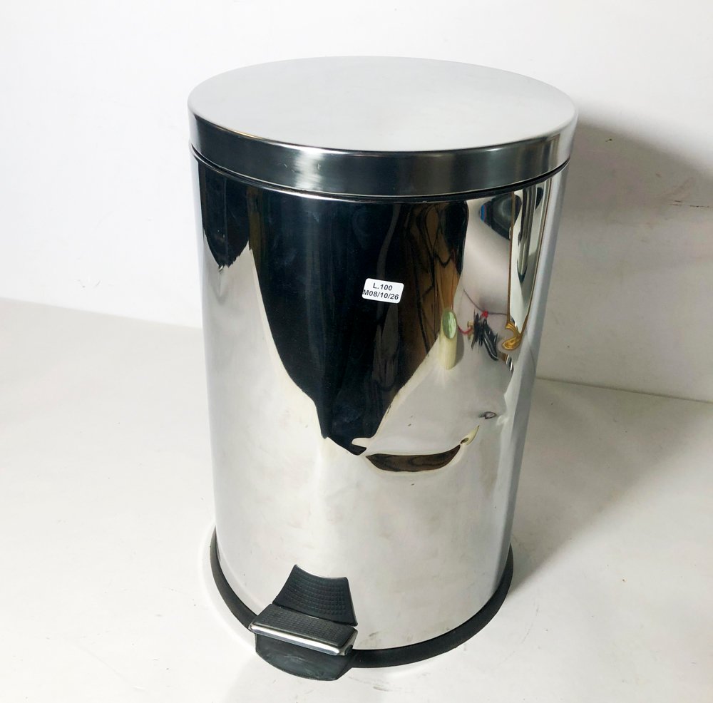 Papelera Acero Inoxidable con Pedal - Nueva con Avería